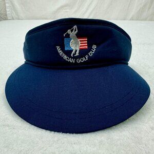 American Golf Club Sun Visor Adjustable Hat LaMode Active Headwear Blue
